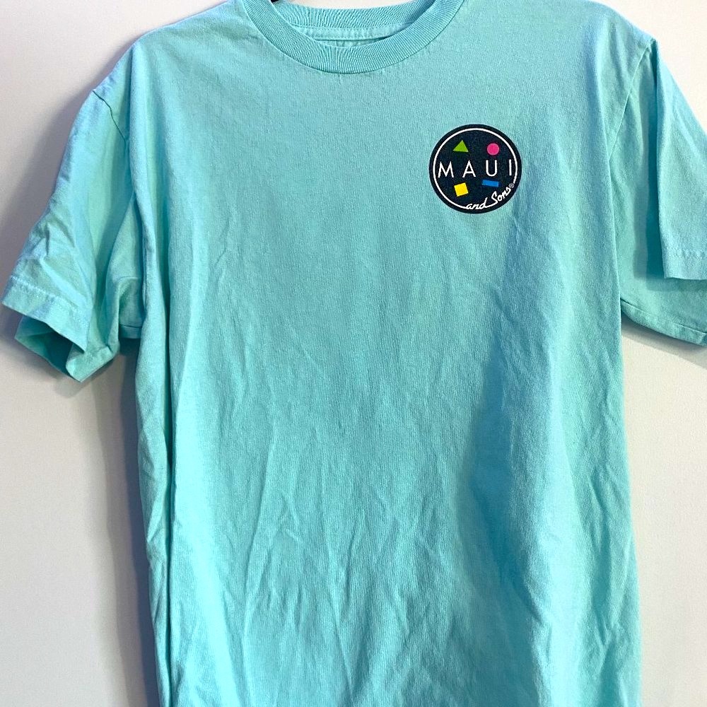 Maui and Sons Men's M Light Blue Vintage Tee